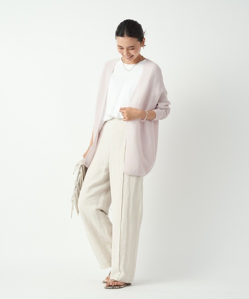 RIVE DROITE（リヴドロワ）の「ターンバックカットソー（Tシャツ/カットソー・レディース・オフホワイト/ブラック/ローズ/ボルドー/ダークグリーン/ライトベージュ・FREE）」の16枚目の写真