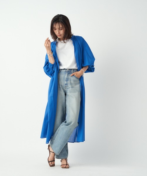 RIVE DROITE（リヴドロワ）の「ターンバックカットソー（Tシャツ/カットソー・レディース・オフホワイト/ブラック/ローズ/ボルドー/ダークグリーン/ライトベージュ・FREE）」の20枚目の写真