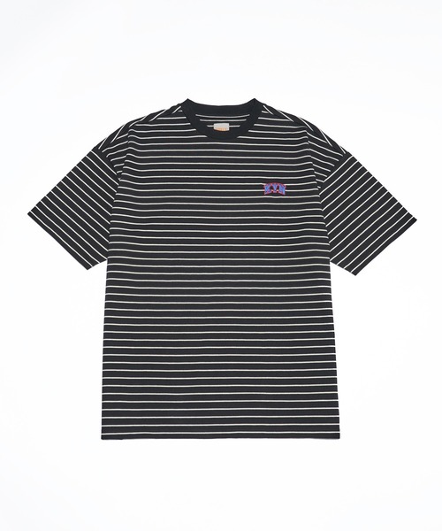 WHO'S WHO gallery（フーズフーギャラリー）の「【KOOKY'N/クーキー】KY刺繍ボーダーTEE（Tシャツ/カットソー・メンズ・ホワイト/ブラック/グリーン・FREE）」の14枚目の写真