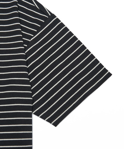 WHO'S WHO gallery（フーズフーギャラリー）の「【KOOKY'N/クーキー】KY刺繍ボーダーTEE（Tシャツ/カットソー・メンズ・ホワイト/ブラック/グリーン・FREE）」の18枚目の写真