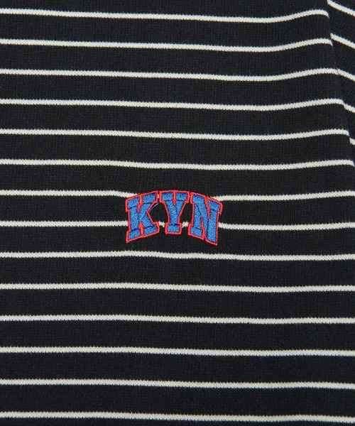 WHO'S WHO gallery（フーズフーギャラリー）の「【KOOKY'N/クーキー】KY刺繍ボーダーTEE（Tシャツ/カットソー・メンズ・ホワイト/ブラック/グリーン・FREE）」の22枚目の写真