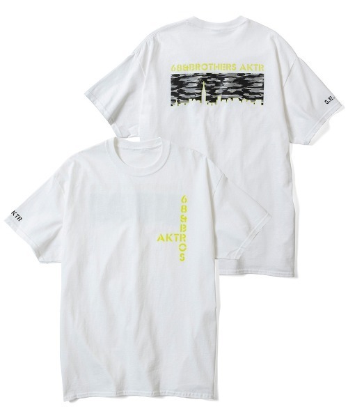 68&brothers(シックスティエイトアンドブラザーズ)の「xAKTR CITY CAMO TEE(Tシャツ/カットソー・メンズ・ホワイト/ブラック・LARGE/X-LARGE/MEDIUM/XX-LARGE)」の2枚目の写真
