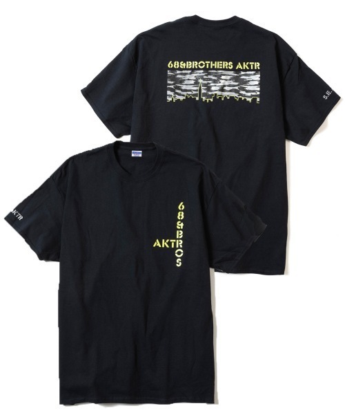 68&brothers(シックスティエイトアンドブラザーズ)の「xAKTR CITY CAMO TEE(Tシャツ/カットソー・メンズ・ホワイト/ブラック・LARGE/X-LARGE/MEDIUM/XX-LARGE)」の1枚目の写真