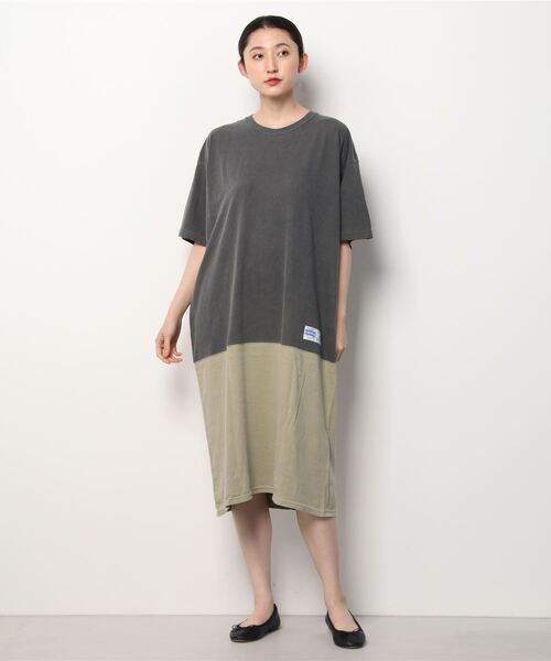 BEAVER（ビーバー）の「GERRY COSBY/ジェリーコスビー 2tone sports one-piece  別注ワンピース（ワンピース・レディース・ホワイト/オリーブ/カーキ・MEDIUM）」の3枚目の写真