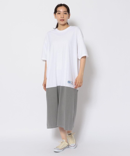 BEAVER（ビーバー）の「GERRY COSBY/ジェリーコスビー 2tone sports one-piece  別注ワンピース（ワンピース・レディース・ホワイト/オリーブ/カーキ・MEDIUM）」の4枚目の写真