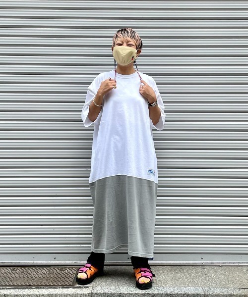 BEAVER（ビーバー）の「GERRY COSBY/ジェリーコスビー 2tone sports one-piece  別注ワンピース（ワンピース・レディース・ホワイト/オリーブ/カーキ・MEDIUM）」の7枚目の写真