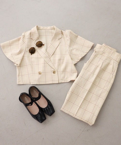 one after another NICE CLAUP（ワンアフターアナザーナイスクラップ）の「ハイウエストスラックス(セットアップジャケットあり)（スラックス・レディース・アイボリー/ブラック/ブラウン/ベージュ系その他・SMALL/MEDIUM）」の20枚目の写真