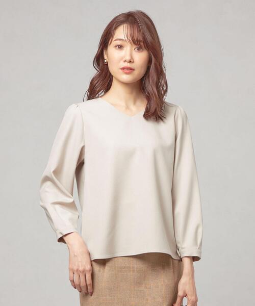 closet story（クローゼットストーリー）の「＜closet story（クローゼットストーリー＞ ソデボリューム ブラウス（シャツ/ブラウス・レディース・ライトピンク/ナチュラル/ネイビー・FREE）」の2枚目の写真