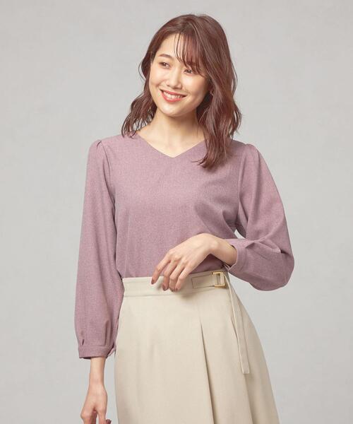 closet story（クローゼットストーリー）の「＜closet story（クローゼットストーリー＞ ソデボリューム ブラウス（シャツ/ブラウス・レディース・ライトピンク/ナチュラル/ネイビー・FREE）」の3枚目の写真