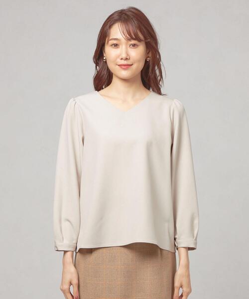 closet story（クローゼットストーリー）の「＜closet story（クローゼットストーリー＞ ソデボリューム ブラウス（シャツ/ブラウス・レディース・ライトピンク/ナチュラル/ネイビー・FREE）」の10枚目の写真