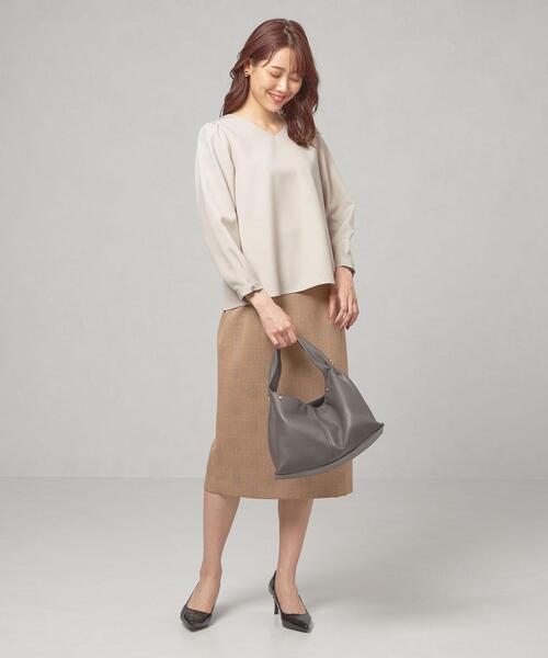 closet story（クローゼットストーリー）の「＜closet story（クローゼットストーリー＞ ソデボリューム ブラウス（シャツ/ブラウス・レディース・ライトピンク/ナチュラル/ネイビー・FREE）」の17枚目の写真