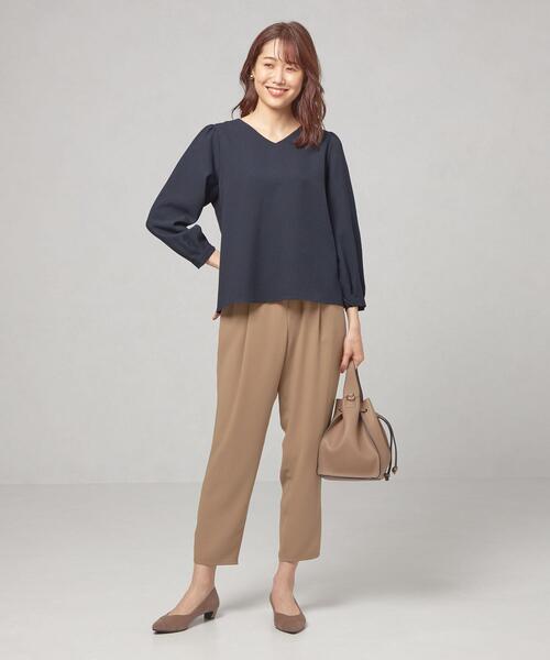 closet story（クローゼットストーリー）の「＜closet story（クローゼットストーリー＞ ソデボリューム ブラウス（シャツ/ブラウス・レディース・ライトピンク/ナチュラル/ネイビー・FREE）」の9枚目の写真