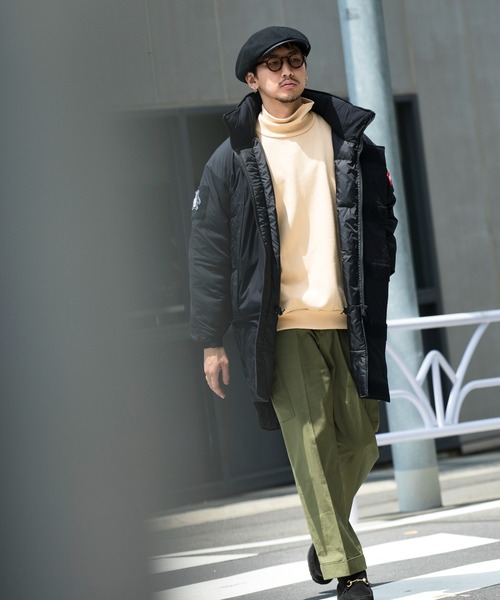 Munsingwear Grand-Slam（マンシングウェア　グランドスラム）の「マンシングウェア×マーモット モンスターパーカー メンズ ユニセックス ウェア スポーツウェア ゴルフ（ダウンジャケット/コート・メンズ・ブラック/カーキ・S/M/L/XL）」の10枚目の写真