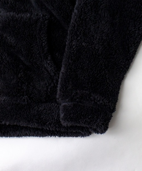 ADPOSION（アドポーション）の「【上下2点 セットアップ】シャギーボアパーカー / ロングパンツ（パーカー・メンズ・ベージュ/ネイビー/チャコールグレー/ブラック・LARGE/MEDIUM）」の7枚目の写真