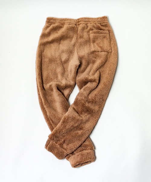 ADPOSION（アドポーション）の「【上下2点 セットアップ】シャギーボアパーカー / ロングパンツ（パーカー・メンズ・ベージュ/ネイビー/チャコールグレー/ブラック・LARGE/MEDIUM）」の6枚目の写真