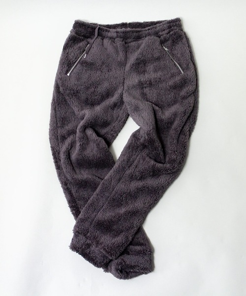 ADPOSION（アドポーション）の「【上下2点 セットアップ】シャギーボアパーカー / ロングパンツ（パーカー・メンズ・ベージュ/ネイビー/チャコールグレー/ブラック・LARGE/MEDIUM）」の11枚目の写真