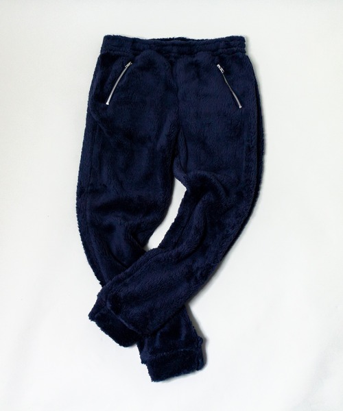 ADPOSION（アドポーション）の「【上下2点 セットアップ】シャギーボアパーカー / ロングパンツ（パーカー・メンズ・ベージュ/ネイビー/チャコールグレー/ブラック・LARGE/MEDIUM）」の12枚目の写真