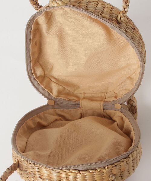 【セール】ROUND BASKET W TASSELS(ハンドバッグ)|mikomori(ミコモリ) 【セール】ROUND BASKET W TASSELS(ハンドバッグ)|mikomori(ミコモリ)