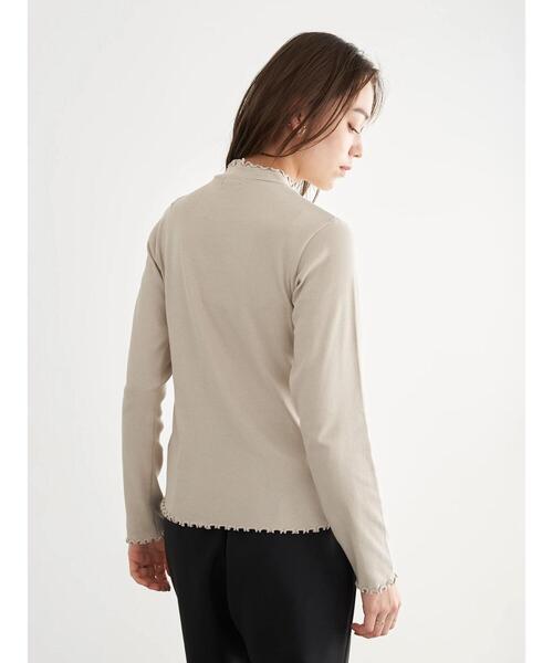 earth music&ecology（アースミュージックアンドエコロジー）の「ハイネックメローリブ長袖プルオーバー ＊（Tシャツ/カットソー・レディース・ブラック/ブラウン/オフホワイト/ミント/ラベンダー/ライトベージュ・S/M）」の18枚目の写真