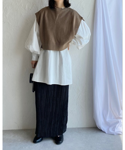 miffewベスト新品 セール】ニットベスト（ベスト）｜MYMOOD.（マイムード）の