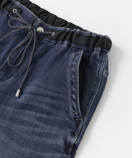 Moname（モナーム）の「Moname　EASY TAPERD DENIM（デニムパンツ・レディース・ブルー・X-SMALL/SMALL/MEDIUM）」の4枚目の写真