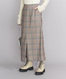 BEAUTY&YOUTH UNITED ARROWS | BY チェックスリットフレアスカート ∴(スカート)