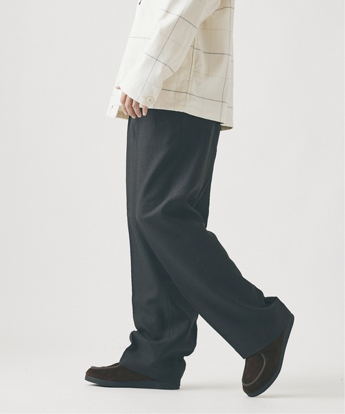 JOURNAL STANDARD（ジャーナルスタンダード）の「カラーポリエステル ２タック パンツ（スラックス・メンズ・マスタード/グリーン/ベージュ/ブラック系その他/パープル・MEDIUM/LARGE）」の19枚目の写真