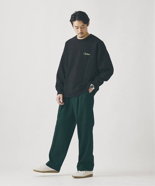 JOURNAL STANDARD（ジャーナルスタンダード）の「カラーポリエステル ２タック パンツ（スラックス・メンズ・マスタード/グリーン/ベージュ/ブラック系その他/パープル・MEDIUM/LARGE）」の8枚目の写真