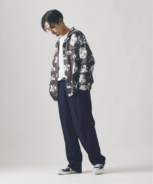 JOURNAL STANDARD（ジャーナルスタンダード）の「カラーポリエステル ２タック パンツ（スラックス・メンズ・マスタード/グリーン/ベージュ/ブラック系その他/パープル・MEDIUM/LARGE）」の21枚目の写真