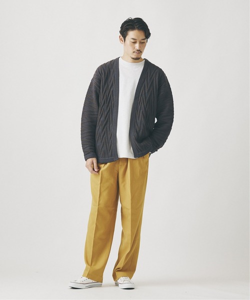 JOURNAL STANDARD（ジャーナルスタンダード）の「カラーポリエステル ２タック パンツ（スラックス・メンズ・マスタード/グリーン/ベージュ/ブラック系その他/パープル・MEDIUM/LARGE）」の15枚目の写真