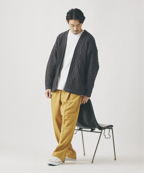 JOURNAL STANDARD（ジャーナルスタンダード）の「カラーポリエステル ２タック パンツ（スラックス・メンズ・マスタード/グリーン/ベージュ/ブラック系その他/パープル・MEDIUM/LARGE）」の22枚目の写真