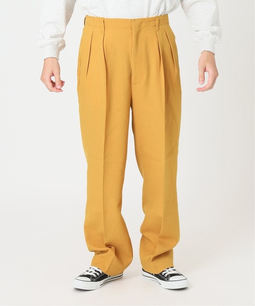 JOURNAL STANDARD（ジャーナルスタンダード）の「カラーポリエステル ２タック パンツ（スラックス・メンズ・マスタード/グリーン/ベージュ/ブラック系その他/パープル・MEDIUM/LARGE）」の16枚目の写真