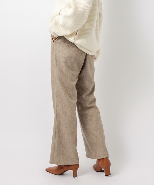 RIVE DROITE（リヴドロワ）の「《2サイズ展開》美脚効果も期待できる　メランジウールパンツ（その他パンツ・レディース・ベージュ/サックスブルー・38/36）」の17枚目の写真