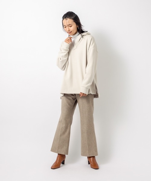 RIVE DROITE（リヴドロワ）の「《2サイズ展開》美脚効果も期待できる　メランジウールパンツ（その他パンツ・レディース・ベージュ/サックスブルー・38/36）」の22枚目の写真
