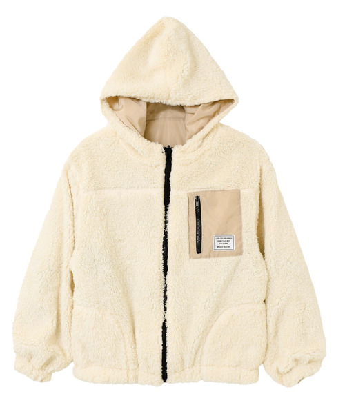 RiCO SUCRE（リコシュクレ）の「ボアリバーシブルジャケット（ブルゾン