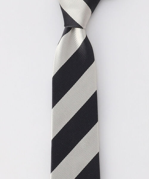モノクロワイドストライプ ネクタイ