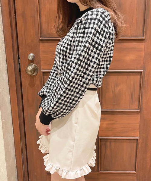 apres jour(アプレジュール)の「プチハイネックギンガムニット【ZOZOTOWN限定アイテム】(ニット/セーター・レディース・ブラック/モカ/ブルー系その他・X-LARGE/フリー)」の8枚目の写真