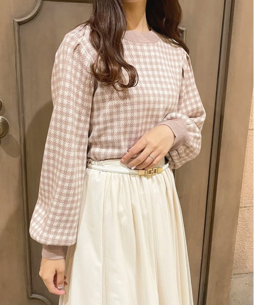 apres jour(アプレジュール)の「プチハイネックギンガムニット【ZOZOTOWN限定アイテム】(ニット/セーター・レディース・ブラック/モカ/ブルー系その他・X-LARGE/フリー)」の13枚目の写真