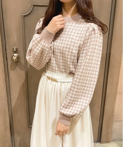 apres jour(アプレジュール)の「プチハイネックギンガムニット【ZOZOTOWN限定アイテム】(ニット/セーター・レディース・ブラック/モカ/ブルー系その他・X-LARGE/フリー)」の14枚目の写真