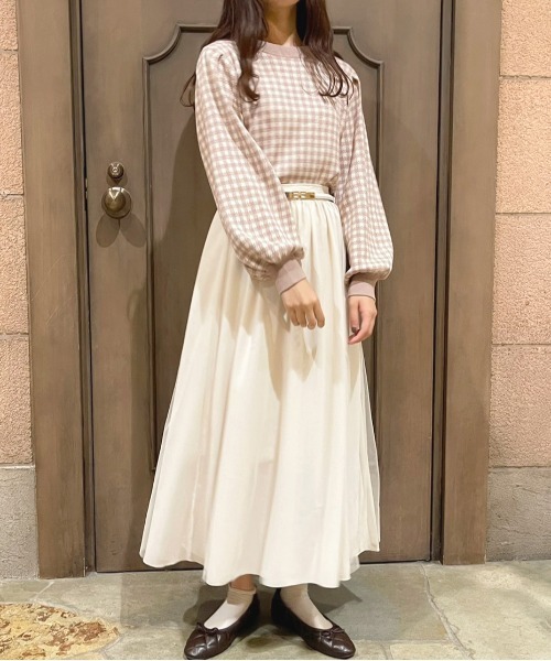 apres jour(アプレジュール)の「プチハイネックギンガムニット【ZOZOTOWN限定アイテム】(ニット/セーター・レディース・ブラック/モカ/ブルー系その他・X-LARGE/フリー)」の19枚目の写真