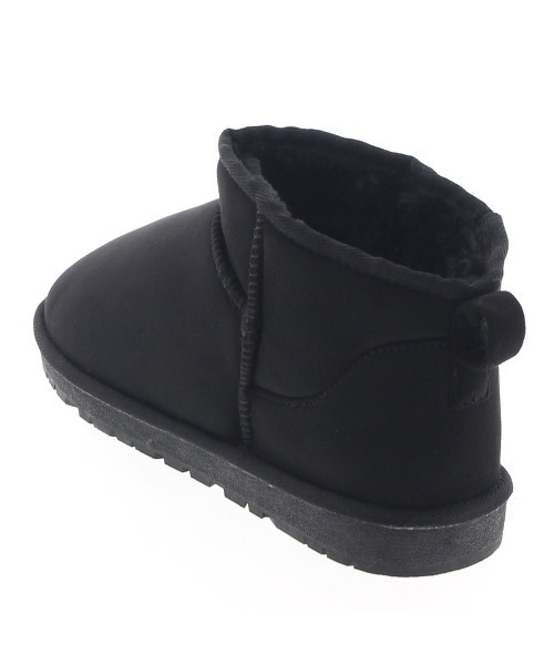 JELLY BEANS（ジェリービーンズ）の「アンクル丈ムートンブーツ(214-40286)JELLY BEANS(ジェリービーンズ)（ブーツ・レディース・ブラック/ラベンダー/グレイッシュベージュ・S/M/L）」の10枚目の写真