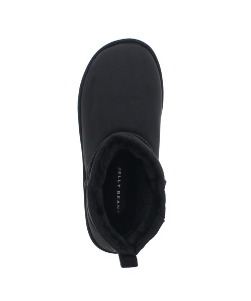 JELLY BEANS（ジェリービーンズ）の「アンクル丈ムートンブーツ(214-40286)JELLY BEANS(ジェリービーンズ)（ブーツ・レディース・ブラック/ラベンダー/グレイッシュベージュ・S/M/L）」の7枚目の写真