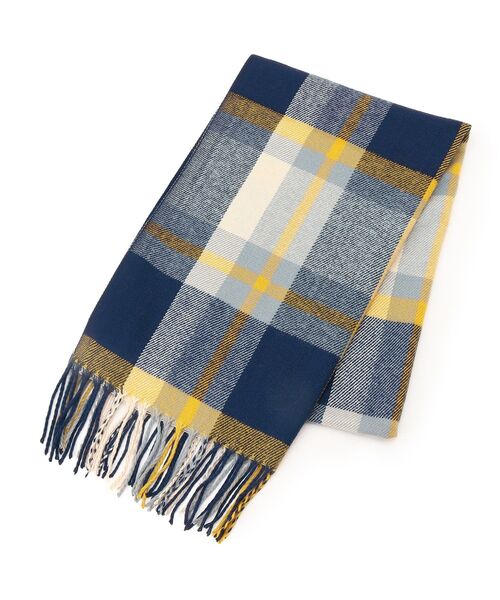 DRESKIP(ドレスキップ)の「◆トーンオントーンチェックストール(ストール/ショール・レディース・ベージュ系1/ネイビー系1/ワイン系3・00)」の2枚目の写真