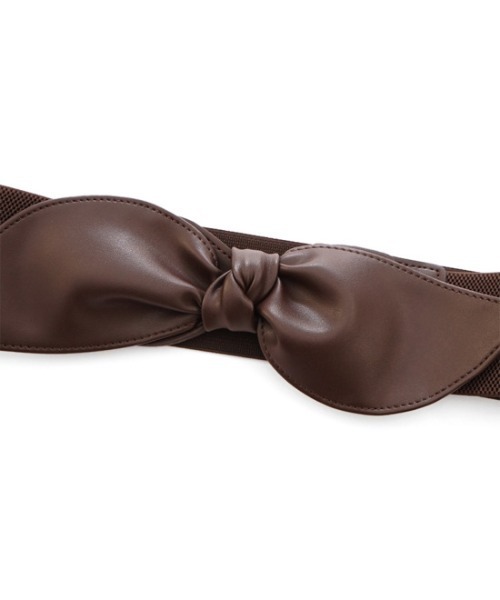 flower（フラワー）の「ウエストリボンベルト（ベルト・レディース・ダークブラウン/ブラウン・FREE）」の15枚目の写真