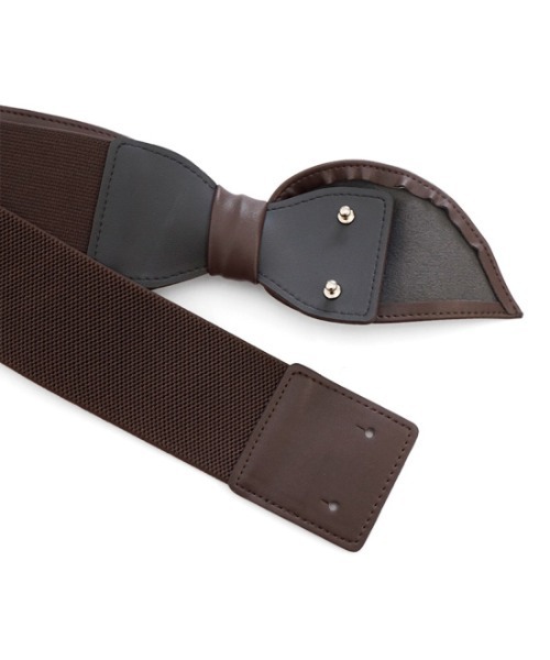 flower（フラワー）の「ウエストリボンベルト（ベルト・レディース・ダークブラウン/ブラウン・FREE）」の11枚目の写真