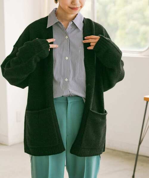 URBAN RESEARCH(アーバンリサーチ)の「YAK100 ミディ丈カーディガン(カーディガン/ボレロ・レディース・ブラック/ブラウン/モカ・FREE)」の9枚目の写真