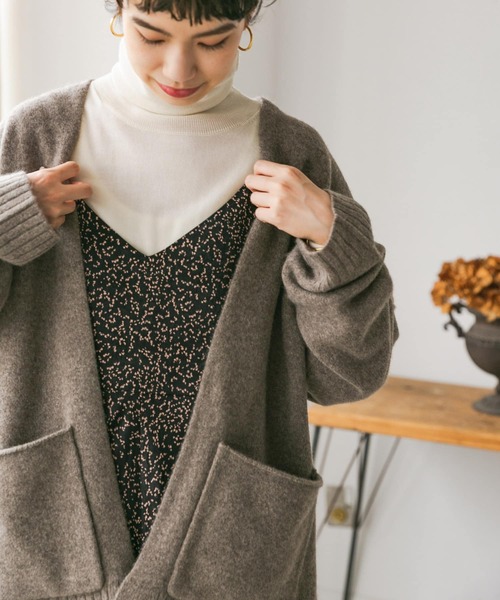 URBAN RESEARCH(アーバンリサーチ)の「YAK100 ミディ丈カーディガン(カーディガン/ボレロ・レディース・ブラック/ブラウン/モカ・FREE)」の16枚目の写真