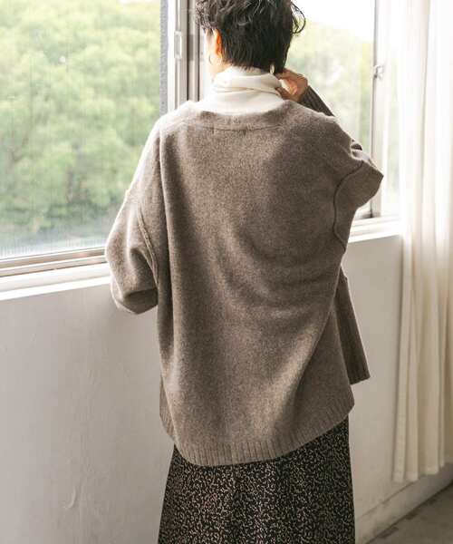 URBAN RESEARCH(アーバンリサーチ)の「YAK100 ミディ丈カーディガン(カーディガン/ボレロ・レディース・ブラック/ブラウン/モカ・FREE)」の21枚目の写真