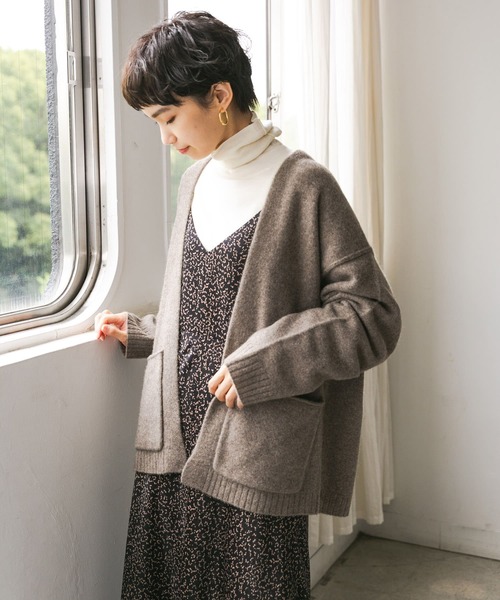 URBAN RESEARCH(アーバンリサーチ)の「YAK100 ミディ丈カーディガン(カーディガン/ボレロ・レディース・ブラック/ブラウン/モカ・FREE)」の22枚目の写真