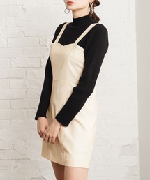 Newlyme | レザージャンスカワンピ(ワンピース)